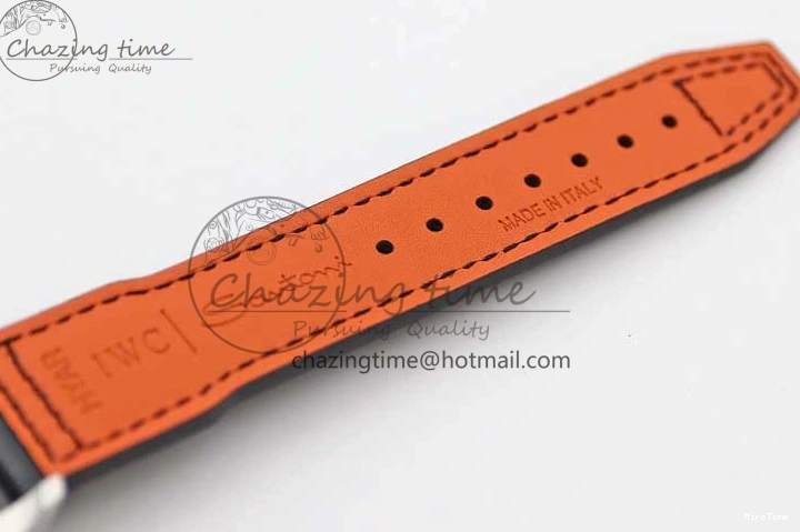 MIROTIME 0506 Vibrant Mark XVIII IW327001 SS M+F 1:1 Best Edition Black Dial on Black Leather Strap A 7055